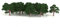 Lot 25 Modèle Arbre Train Ho életronique Mini Paysage Jouef 1:300 Vert foncé
