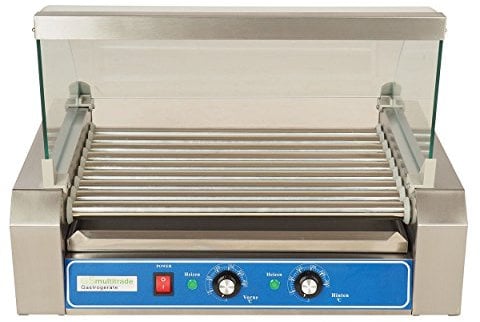 Hot Dog Maschine Hotdogroller - gleichmäßiges Garen für höchsten Genuss mit 9 Rollen