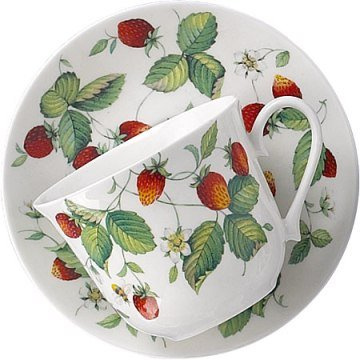 Roy Kirkham Alpine Strawberry Large Breakfast Cup & Saucer -