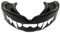 SHIHAN Mouth Guard Gum (BLACK) Shield Fangs Fang Gum Shield Mouth Guard Senior MMA Boxing Wrestling Protection Judo Rugby Football Hockey Baseball Karate Cricket Kickboxing Muay-Thai Cage & Octagon Free Fighting Vampire- Dracula Design Mouthguard EasyBoil & Bite for Men/Women (Black/White)