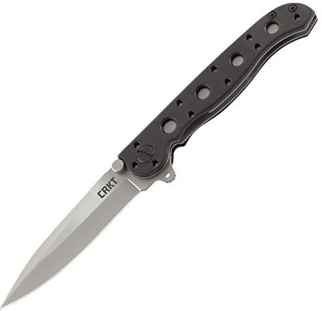 COLUMBIA RIVER KNIFE & TOOL M16 EDC, Black Zytel Handle, Spear Point Blade, Plain
