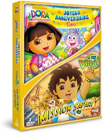 Dora, joyeux anniversaire dora ! ; diego, mission safari [FR Import]
