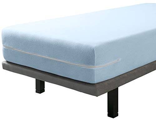 Savel Coprimaterasso in Spugna Elasticizzata Cotone 135x190/200cm Blu