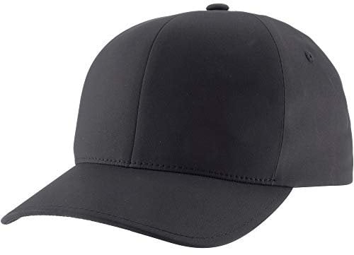 Flexfit Delta Baseball Cap, Unisex Basecap aus Polyester für Damen und Herren, ohne Naht, wasserabweisend, black, S/M