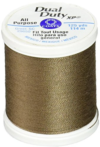 Coats Thread & Zippers Dual Duty XP General Purpose Thread, 125-Yard, Summer Brown