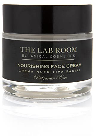 Crema Viso Antirughe The Lab Room Nourishing Cream 50 ml, Rigenerante, Nutriente e Idratante Crema Antietà e Antirughe con Rosa Bulgara e Calendula