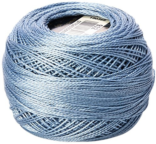 DMC 116 12-932 Pearl Cotton Thread Balls, Light Antique Blue, Size 12