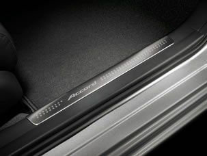 Genuine Honda Accessories 08E12-TA0-110B Warm Gray Illuminated Door Sill Trim for Select Accord Models