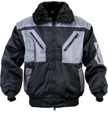 HTR 0623-xl-1060 Größe X-Large Pilot Jacke – Schwarz/Grau