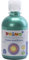 PRIMO Schulmalfarbe für Kinder | wasserlösliche Tempera-Farbe im Metallic-Look | 300 ml Flasche mit Dosierverschluss (grün)