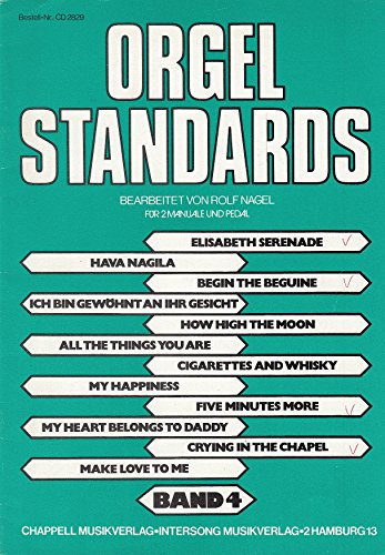Orgel Standards für 2 Manuale und Pedal - Band 4 Musiknoten