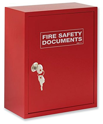 UK Safety Products Metal Fire Document Cabinet - Lock