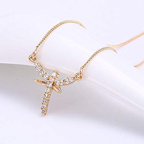 Modeschmuck Xuping Halskette Halsschmuck Kette Damen-Halskette Schmuck Collier Anhänger Strass 40-45 cm