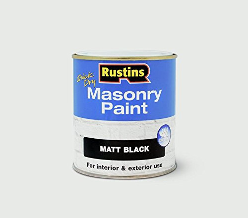 Rustins Masonry Paint 250ml Black