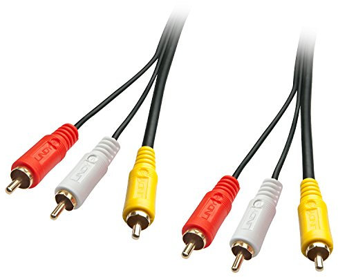 Lindy Câble Audio vidéo Premium, 3 x RCA (Cinch) mâle/mâle, 10m