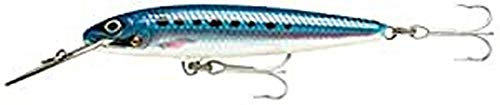 Rapala - Countdown Magnum Angelköder - Angelzubehör mit Abachiholz-Konstruktion - Salzwasser Spinnköder - Lauftiefe 4.5-5.4m - Fischköder 14cm, 36g - Hergestellt in Estland - Blue Sardine