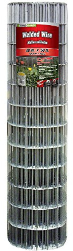 YARDGARD – 2 in. x 4 in. Mesh Welded Wire Fence – 48 in. x 50 ft. 14‑Gauge Galvanized Steel – for Animal Enclosures | Garden Protection | Property Boundaries and Utility Fencing