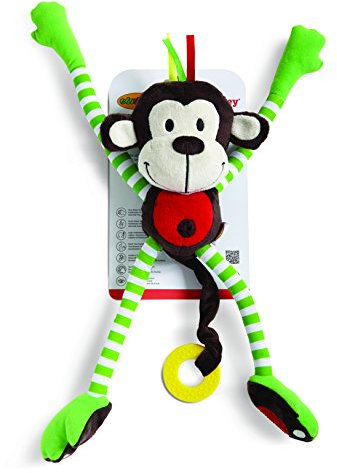 BSM Edushape - Ed 925110 - Doudou Peluche D'Activité - Le Singe Malicieux