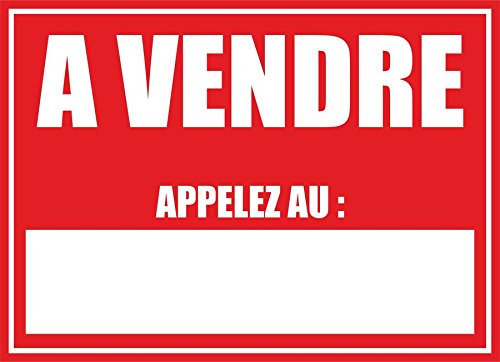 Akachafactory Autocollant Sticker Panneau Maison a Vendre Vinyle Appartement