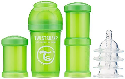 Vital Innovations 78100 Twist Shake Gourde Kit 180 ml, Vert