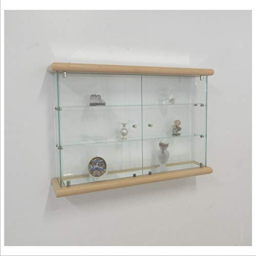 VM ART DESIGN GLASS Glashängevitrine VMBR3HT-TR (White Oak Wood)