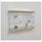 VM ART DESIGN GLASS Glashängevitrine VMBR3HT-TR (White Oak Wood)