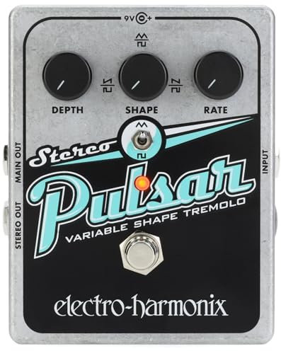 Electro Harmonix Stereo Pulsar Pedal for Electric Guitar Silver