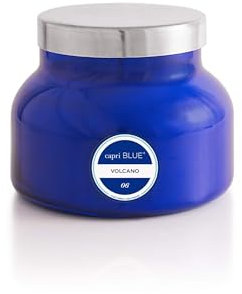Aspen Bay Jar Volcano Kerze, 19 Unze, Capri blau