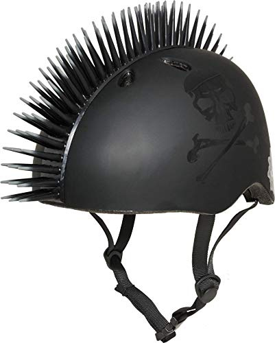 Krash Jolly Roger 8032853 Mohawk-Helm, Jugend ab 8 Jahren, Schwarz, 32.0 x 20.1 x 22.1 cm