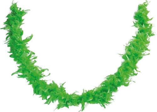 P' Clown - 21607 – Federboa – Grün – Länge 160 cm – Uni – perfektes Zubehör für Verkleidung, Charleston 20er Jahre, Flapper, Karneval, Kostümparty
