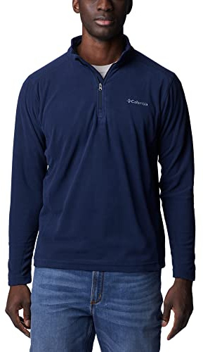 Columbia Men's Klamath Range Half Zip Fleece Pullover, Collegiate Navy Solid, 2X Tall