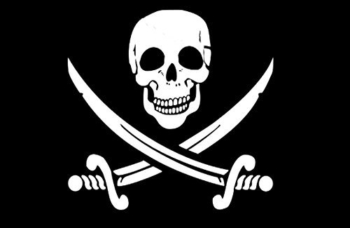 Bandiera Pirati 150 x 90 cm.