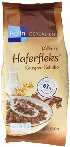 Kölln Vollkorn Haferfleks Knusper-Schoko, 4er Pack (4x 750 g)