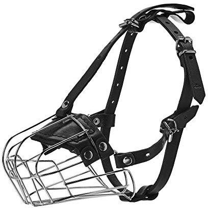 Viper Delta Metal Wire Basket Dog Muzzle, 3.5(8.5cm) x 13.25(34cm)
