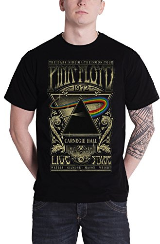 Pink Floyd Carnegie Hall Poster Official Mens Black T-Shirt Logo Album New York XXLarge