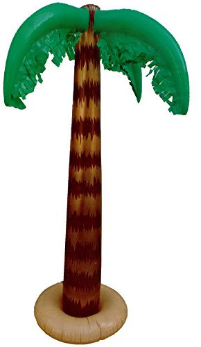 Spassprofi Aufblasbare Palme 90 cm Strand Sommer Deko Palmen Hawai Südsee Dekoration