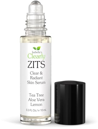 Clearly ZITS, Poderoso y Suave Tratamiento Natural para el Acné para una Piel Clara. Proteger la Piel Seca, Hidratar, Curar la Irritación para Prevenir Cicatrices. Árbol de Té, Limón, Aloe Vera.