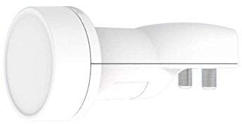 Inverto 5277 IDLP-WDB01-00PRO-OPP Single Wideband 40mm LNB mit Horizontal/Vertical Ports, LO 10.40 GHz (EU) weiß, Pro LNB