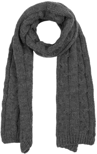 McBURN Britta Zopfstrickschal Schal Strickschal Damenschal Winterschal Wollschal Damen - Made in Italy Norwegerschal Winter Herbst-Winter