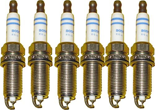 BMW Spark Plugs Plug Set Platinum Iridium High Power Bosch OEM 12122158253 (6pcs) by Bosch