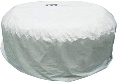 MSPA B0302924 - Gorro unisex para bañera de hidromasaje para 2 personas, impermeable, resistente a los rayos UV y a la intemperie, protección general para el jardín al aire libre, protección de spa de burbujas, gris, 2 bañadores, 195 x 100 x 70 cm, B0302924