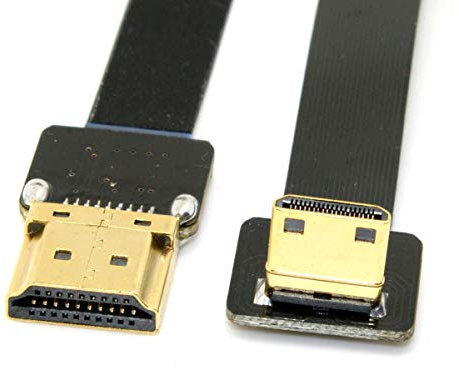 chenyang CYFPV 90 Degree Down Angled FPV Mini HDMI Homme à HDMI Mâle FPC Câble plat 20cm pour FPV HDTV Multicopter Aerial Photography