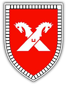 Aufkleber/Sticker 3 PzDiv Panzer Division Militär Wappen 7x4cm A1669