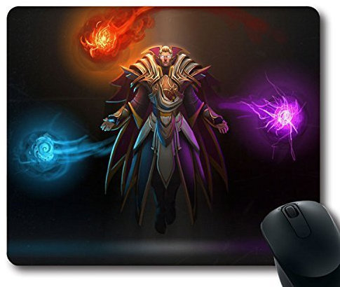 Neue Benutzerdefinierte faszinierenden Mauspad mit invoker Ventil Quas Wex Dota 2 rutschfesten Neopren Gummi Standard Größe 22,9 cm (220 mm) X 17,8 cm (180 mm) X 1/20,3 cm (3 mm) Desktop Mousepad Laptop Mousepads bequem Computer Mauspad