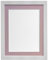Frames By Post H7 Bilderrahmen 25 mm weiß mit schwarz, weiß oder elfenbeinfarben, MDF, Halterung rosa, 40 x 30 cm. Fotogröße 30 x 25 cm