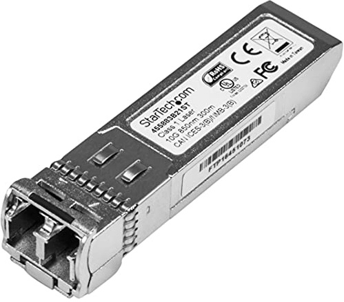 StarTech HPE 455883-B21 Compatible SFP+ Module, 10GBASE-SR, LC 300m | 10GbE Multi Mode (Multimode Fibre) Fibre Optic Transceiver, 10GE Gigabit Ethernet SFP+, 850nm, DDM HPE 6120x G, 6120G