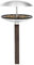 blomus -FUERA- Vogel-Rastplatz aus mattiertem Edelstahl / Hartholz, Vogelhaus Futterstelle und Vogeltränke 2-IN-1, wetterfest, Futterstation, Ganzjahresnutzung (H / B / T: 132 x 25,5 x 25,5 cm, 65033)