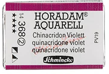 Schmincke - HORADAM® AQUARELL - Finest Artists' Watercolour Paints, 368 Chinacridon Violet, 14 368 043, 1/1 pan