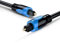 BlueRigger Digital Optical Audio Toslink Cable (3M, Fiber Optic Cord, in-Wall CL3 Rated, 24K Gold-Plated) - Compatible with Home Theatre, Sound Bar, TV, Xbox, PlayStation PS5/PS4