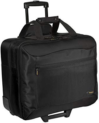 Targus CityGear Laptop Roller Bag / Suitcase / Trolley Best for Business Travel, fits laptops up to 17.3” – Black/Grey